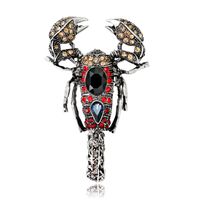 Europäische Und Amerikanische Retro-persönlichkeit Skorpion Brosche Exquisite Diamant Legierung Corsage Hersteller Großhandel Außenhandel  Hot Sale sku image 1