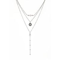 Alloy Fashion Geometric Necklace  (61178154) Nhlp0999-61178154 sku image 1