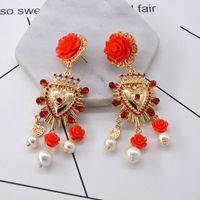 Alloy Vintage Flowers Earring  (alloy) Nhnt0482-alloy sku image 1