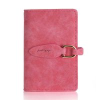 Titulaire De La Carte Pratique Nouvelle-coréen Style Simple Mat En Cuir Feuille Boucle Plusieurs Fentes Pour Cartes Mini Personnalité Dames Id Carte Clip sku image 3