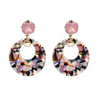 Plastic Fashion Geometric Earring  (red-brown) Nhjj4659-red-brown sku image 1