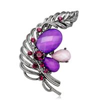 Alloy Vintage Flowers Brooch  (af082-a) Nhdr2432-af082-a sku image 3