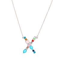 New Simple Fashion Exquisite Diamond English Letter Necklace Wholesale main image 3
