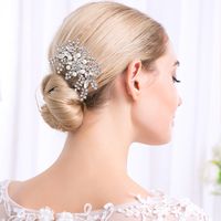 Hot Selling Fashion Bridal Hair Comb Pearl Rhinestone Hair Comb Insert Comb main image 3