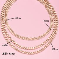 Fashion Multi-layer Metal Texture Women's Necklace Wholesale main image 3