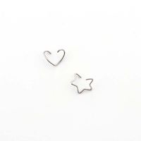 Fashion Heart Plating Stainless Steel No Inlaid Earrings main image 4