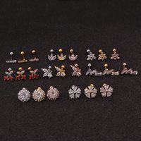 Ear Cartilage Rings & Studs Ethnic Style Geometric 316 Stainless Steel  Copper main image 6