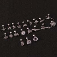 Ear Cartilage Rings & Studs Ethnic Style Flower 316 Stainless Steel  Copper main image 5