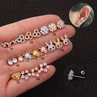 Ear Cartilage Rings & Studs Exaggerated Animal 316 Stainless Steel  Copper main image 1