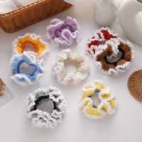 Retro Hit Color Wool Hand-woven Hair Scrunchies Wholesale main image 1