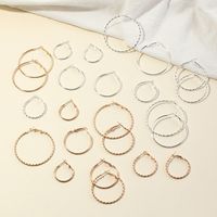 Fashion Geometric Circle Earrings Wild Metal C-shaped Earrings Wholesale main image 3