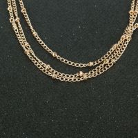 Korean Simple Golden Clavicle Chain Multi-layer Fashion Necklace Wholesale main image 5