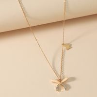 Korean Style Personalized Simple Super Fairy Mori Style Diamond Butterfly Necklace New Fashionable Temperamental All-match Cold Indie Necklace main image 3