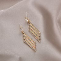 Fashion New 925 Silver Needle Full Diamond New Trendy Simple Alloy Earrings For Women main image 3