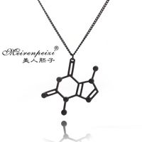 Foreign Trade Popular Style Necklace Female Clavicle Chain Best Seller In Europe And America Fashion Personality Science Student Molecular Necklace Accessories main image 1