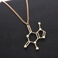 Foreign Trade Popular Style Necklace Female Clavicle Chain Best Seller In Europe And America Fashion Personality Science Student Molecular Necklace Accessories main image 6