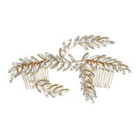 Hot Style Insert Comb Leaf  Branch Handmade Rhinestone Bridal Jewelry Wholesale sku image 4