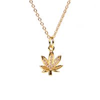Wholesale Fashion New Smart Angel Niche  Micro Diamond Copper Pendant Necklace For Women sku image 3