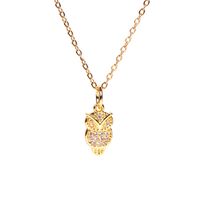 Wholesale Fashion New Smart Angel Niche  Micro Diamond Copper Pendant Necklace For Women sku image 4