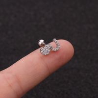 Mode Nouvelle Fleur De Zircon Amour Bowknot Vis Alliage Oreille Ongles En Os sku image 15