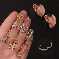 Hot Selling Creative Color Earrings Wholesale sku image 15