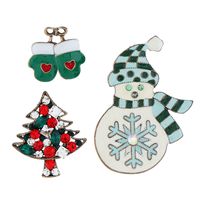 Hot-selling Christmas Snowman Brooch Set sku image 1
