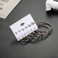 Boucles D'oreilles Combinées En Forme De Coeur Exagérées Géométriques Créatives De Mode Mis En Gros sku image 18