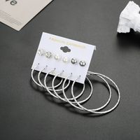 Mode Kreative Geometrische Übertriebene Herzförmige Kombination Ohrringe Set Großhandel sku image 31