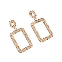 New S925 Silver Needle Stud Chain Buckle Long Alloy Earrings For Women sku image 1