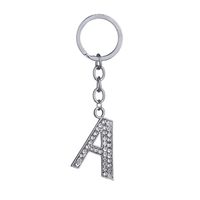 Hot-selling Fashion 26 English Letters Diamond Keychain  Wholesale sku image 1