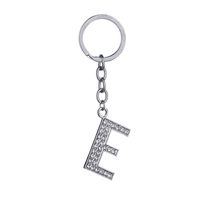 Hot-selling Fashion 26 English Letters Diamond Keychain  Wholesale sku image 5