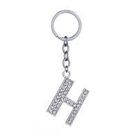 Hot-selling Fashion 26 English Letters Diamond Keychain  Wholesale sku image 8