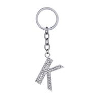 Hot-selling Fashion 26 English Letters Diamond Keychain  Wholesale sku image 11