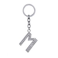 Hot-selling Fashion 26 English Letters Diamond Keychain  Wholesale sku image 13