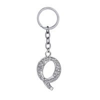 Hot-selling Fashion 26 English Letters Diamond Keychain  Wholesale sku image 17