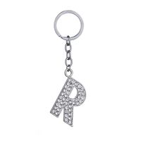 Hot-selling Fashion 26 English Letters Diamond Keychain  Wholesale sku image 18