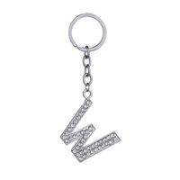 Hot-selling Fashion 26 English Letters Diamond Keychain  Wholesale sku image 23