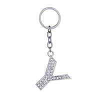 Hot-selling Fashion 26 English Letters Diamond Keychain  Wholesale sku image 25