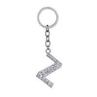 Hot-selling Fashion 26 English Letters Diamond Keychain  Wholesale sku image 26