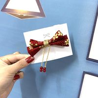 Chinese Children New Year's Greeting Hair Clip sku image 3
