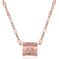 Fashion Simple And Personalized Micro-inlaid Zircon Necklace main image 5