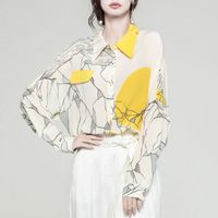 Women's Long Sleeve Blouses Printing Fashion Commute Printing main image 2