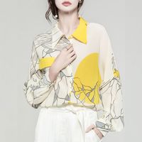 Women's Long Sleeve Blouses Printing Fashion Commute Printing sku image 1