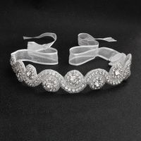 Hot-saling Hairband Handmade Flowers Diamond Bridal Jewelry main image 3