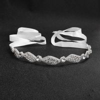 Wave Handmade Applique Diamond-studded Children's Headdress Bridal Wedding Accessories Wild Forehead Headband main image 3