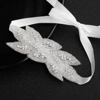 En Stock En Gros Européen Et Américain Tous Les-correspondant Perles Diamant Bijoux Main-tissé Chignons Cheveux Bande De Mariage De Mariée Robe Coiffe main image 1