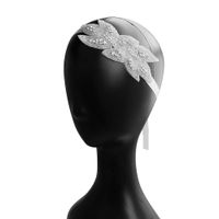 In Stock Wholesale European And American All-matching Beaded Diamond Jewelry Hand-woven Updo Hair Band Bride Wedding Dress Headdress main image 6