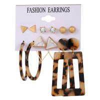 Hot Selling Tassel Earrings Creative Simple Retro  Earring Set 6 Pairs main image 6