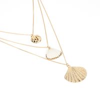 New Fashion Bohemian Style Natural Shell Gold Pendant Multi-layer Women's Necklace main image 6