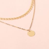 New Fashion Sequins Double Retro Exaggerated Clavicle Chain Necklace For Women main image 3